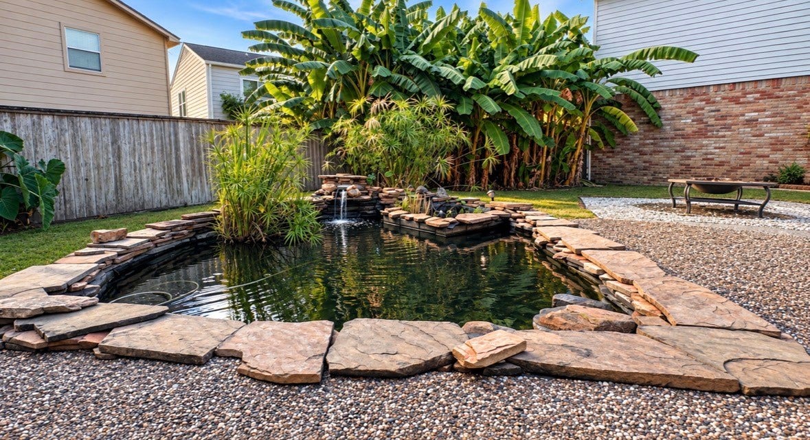 3434 Havershire Drive, Missouri City, TX 77459 Another view of the pond and lush landscape