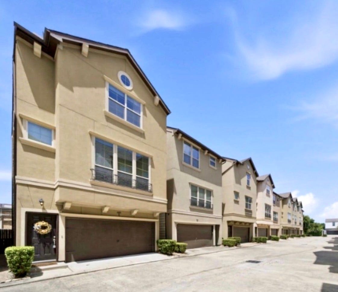 6363 Fairdale Lane, #L, Houston, TX 77057 One of only 20 homes in this well-maintained close-knit community, with Unit L ideally-tucked towards the back. The HOA maintains front landscaping and also covers water, trash, and sewer! There are (2) pet/grassed areas (one at each end), plentiful parking for guests, limited-access gates, and tons of surrounding upscale/eclectic dining & shopping. Awesome central location in the Galleria area, within a short commute to downtown