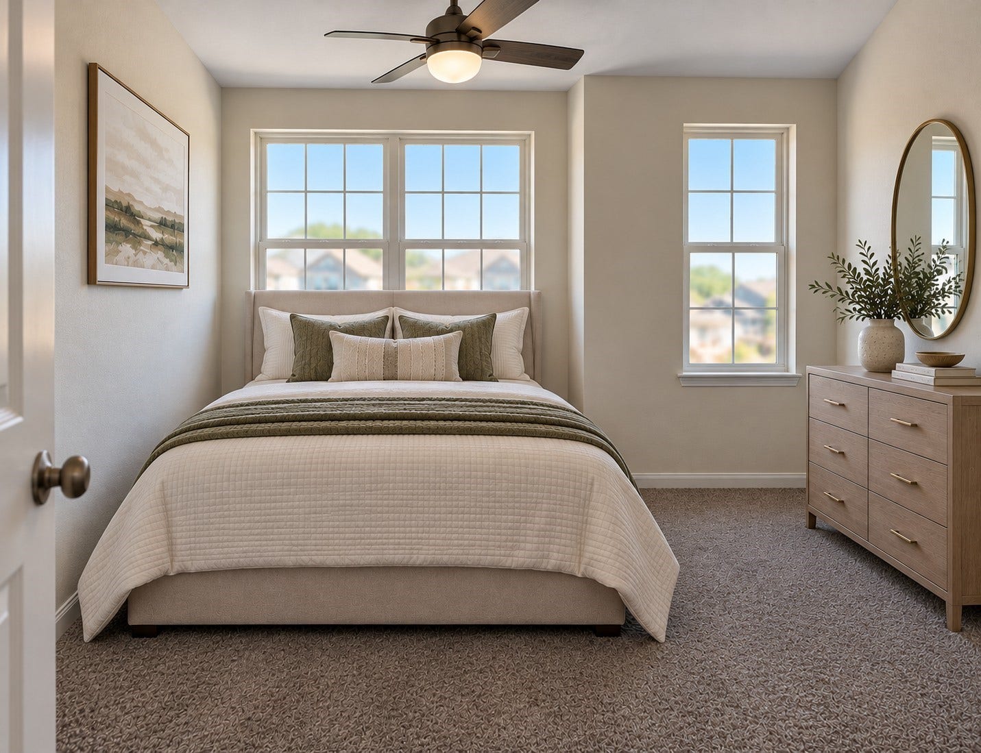 8202 Blooming Meadow Lane, Houston, TX 77016 Bedroom 3 (Ai Staged)