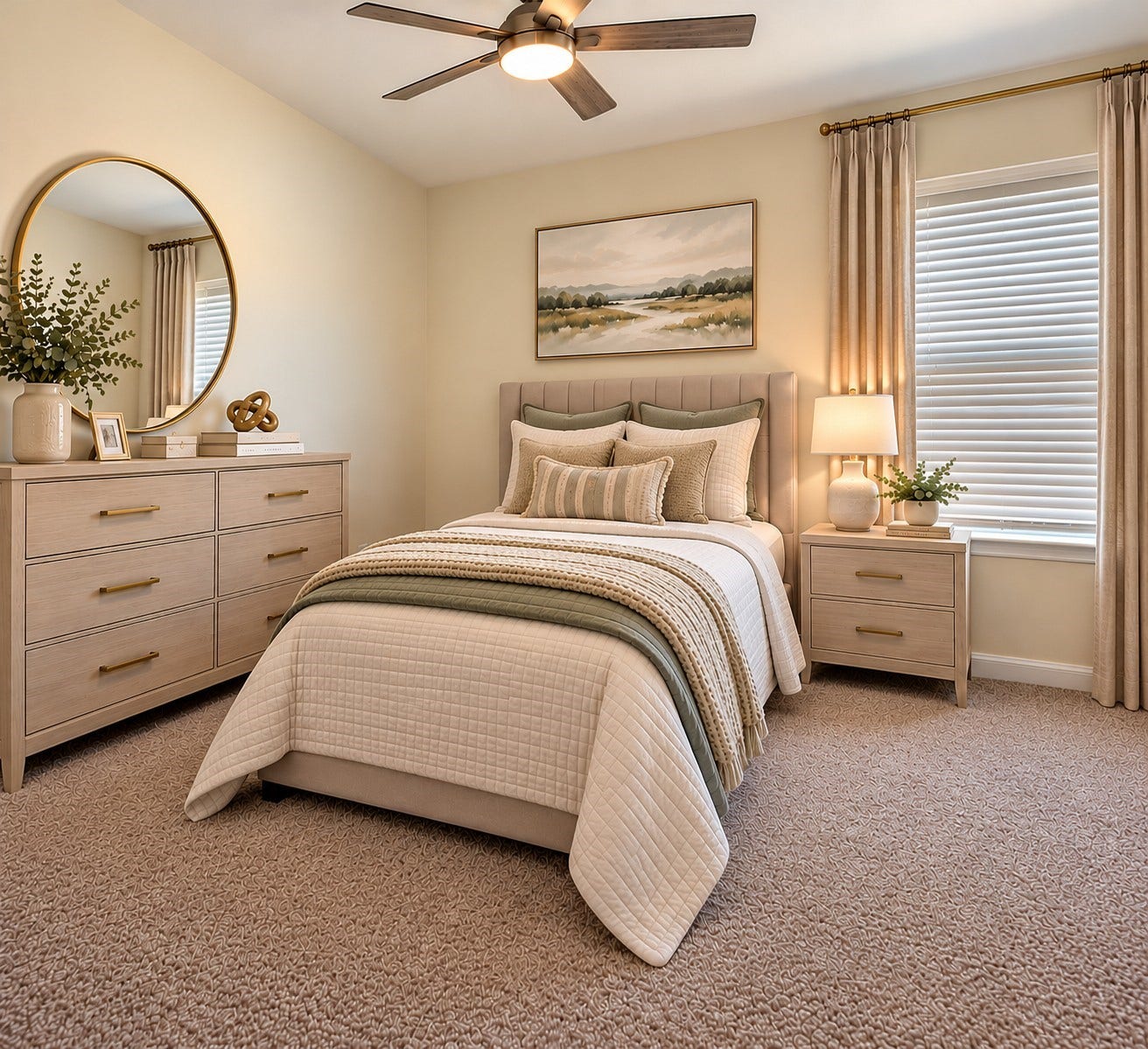 8202 Blooming Meadow Lane, Houston, TX 77016 Bedroom 4 (AI Staged)