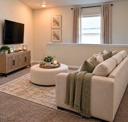 8202 Blooming Meadow Lane, Houston, TX 77016 Upstairs Game Room (AI Staged)