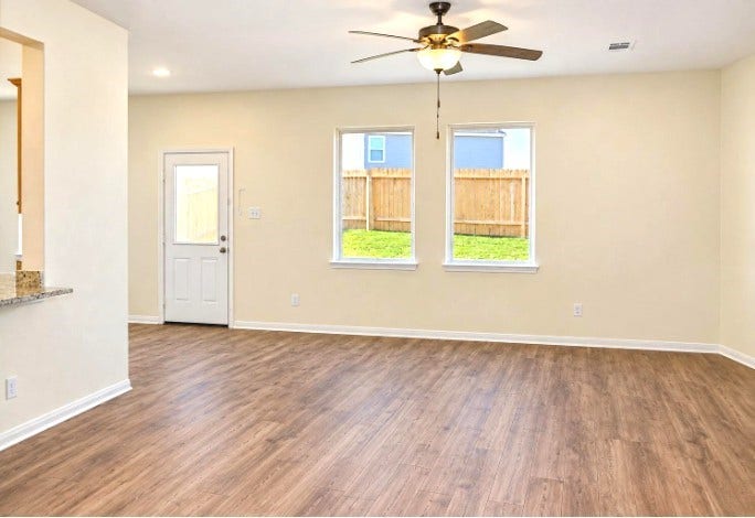 8202 Blooming Meadow Lane, Houston, TX 77016 Open Concept Family Room, Dining & Kitchen