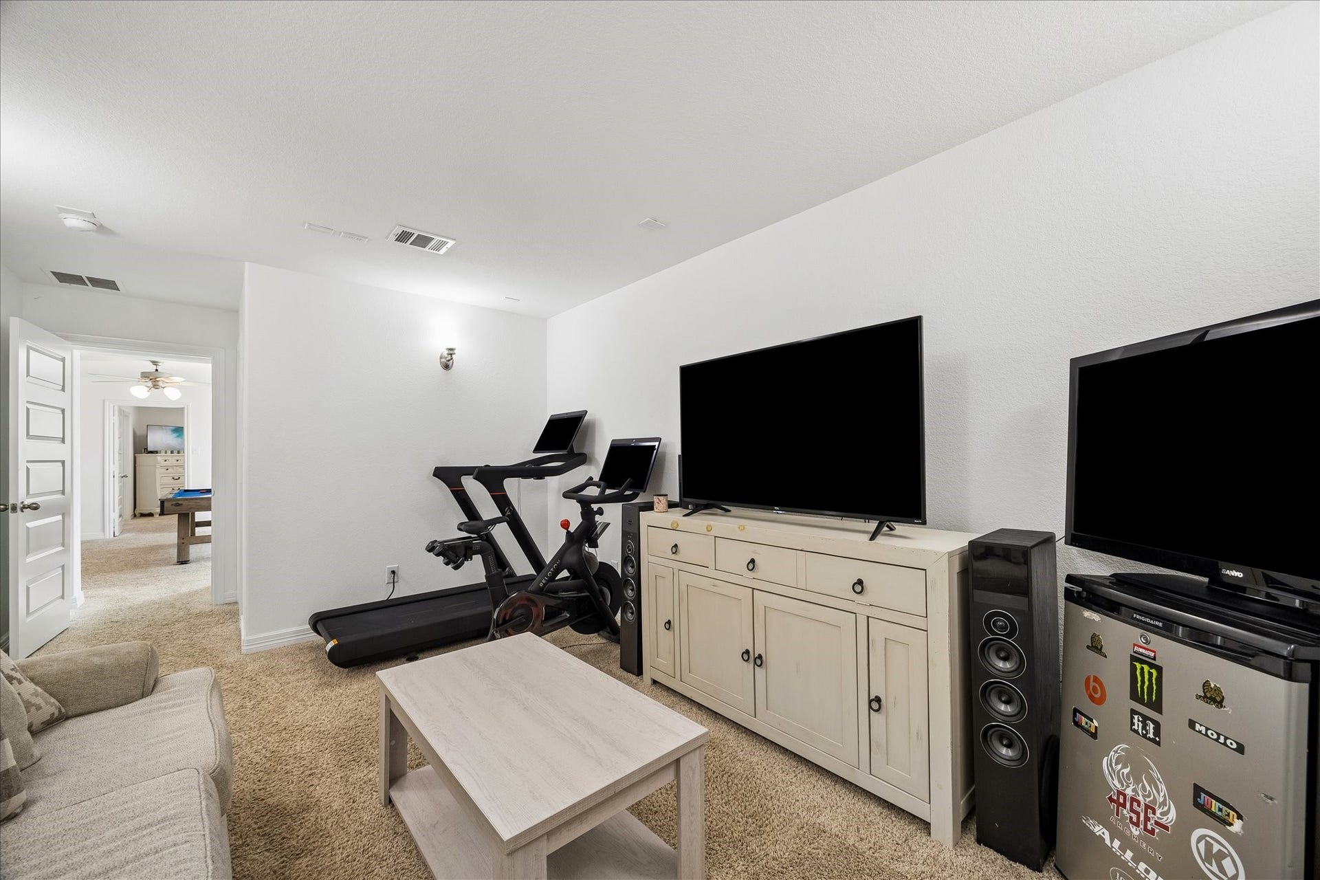 25934 Bronze Oak Court, Richmond, TX 77406 Flexible and ready to fit your lifestyle, this spacious media room can become a home gym, creative studio, movie lounge or second game room where everyone has space to relax and have fun.