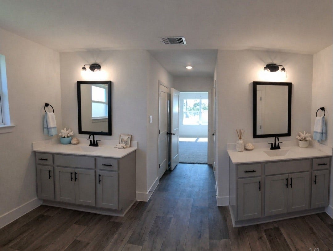 4317 Leslies Way, Dickinson, TX 77539 Staged photo real bathroom