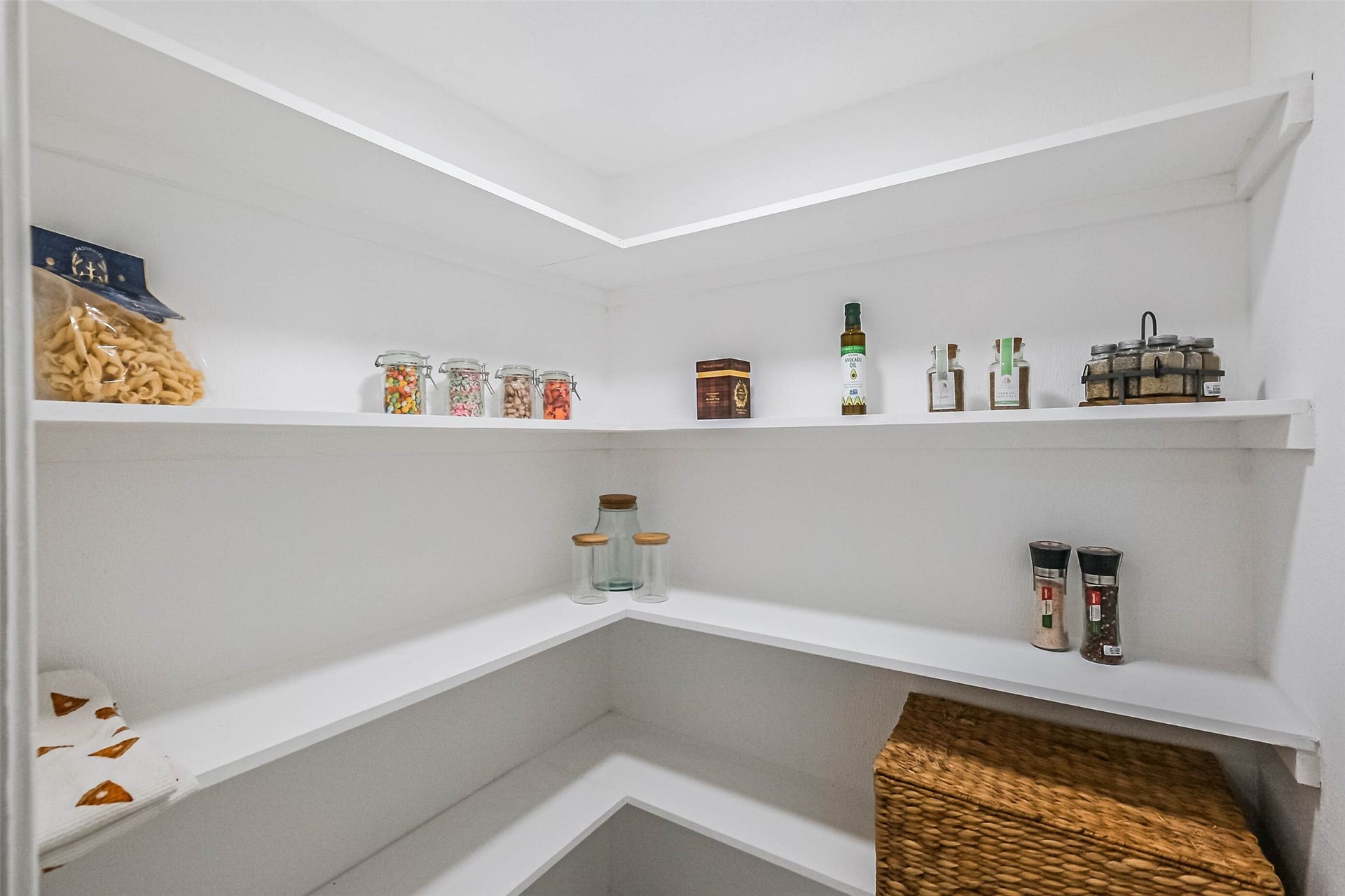 Good-sized, walk-in pantry.