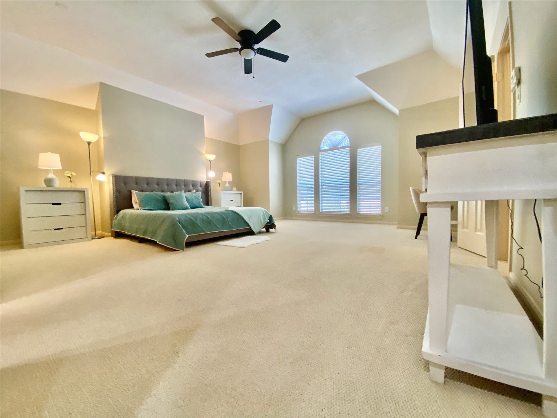 5202 Crawford Street, #17, Houston, TX 77004 Primary is huge and offers a ton of natural light