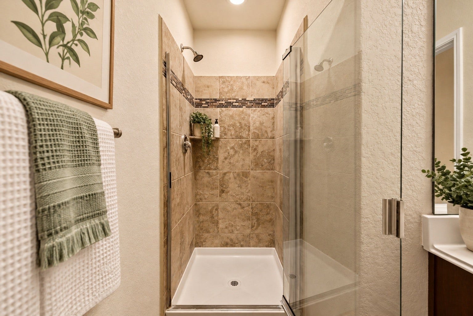 9979 Chimney Swift Lane, Conroe, TX 77385 Downstairs bath off of office virtually staged.