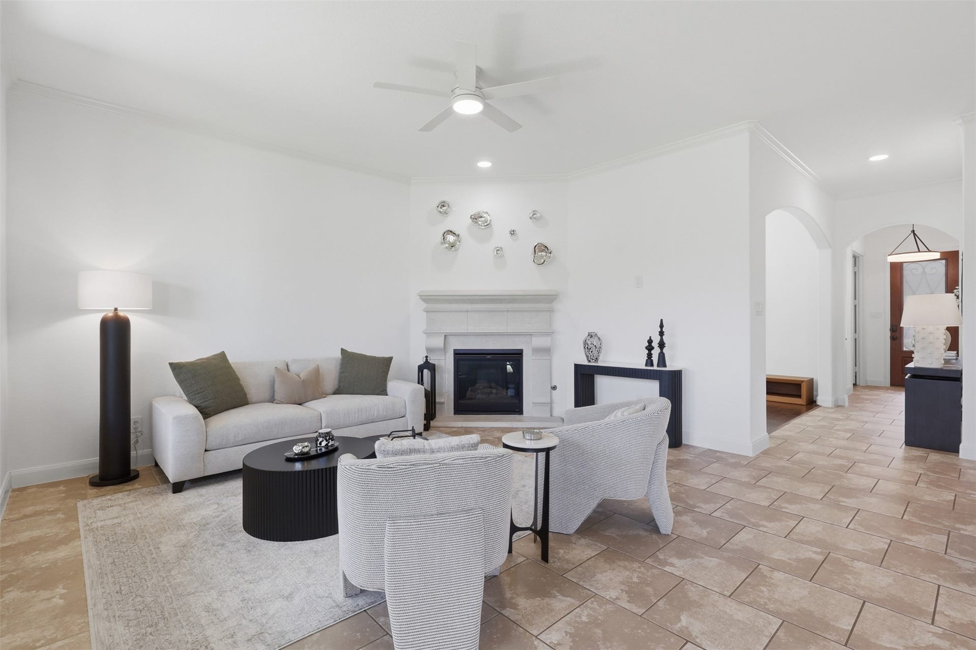 Open-concept living area offers plenty of room for relaxing and entertaining.
