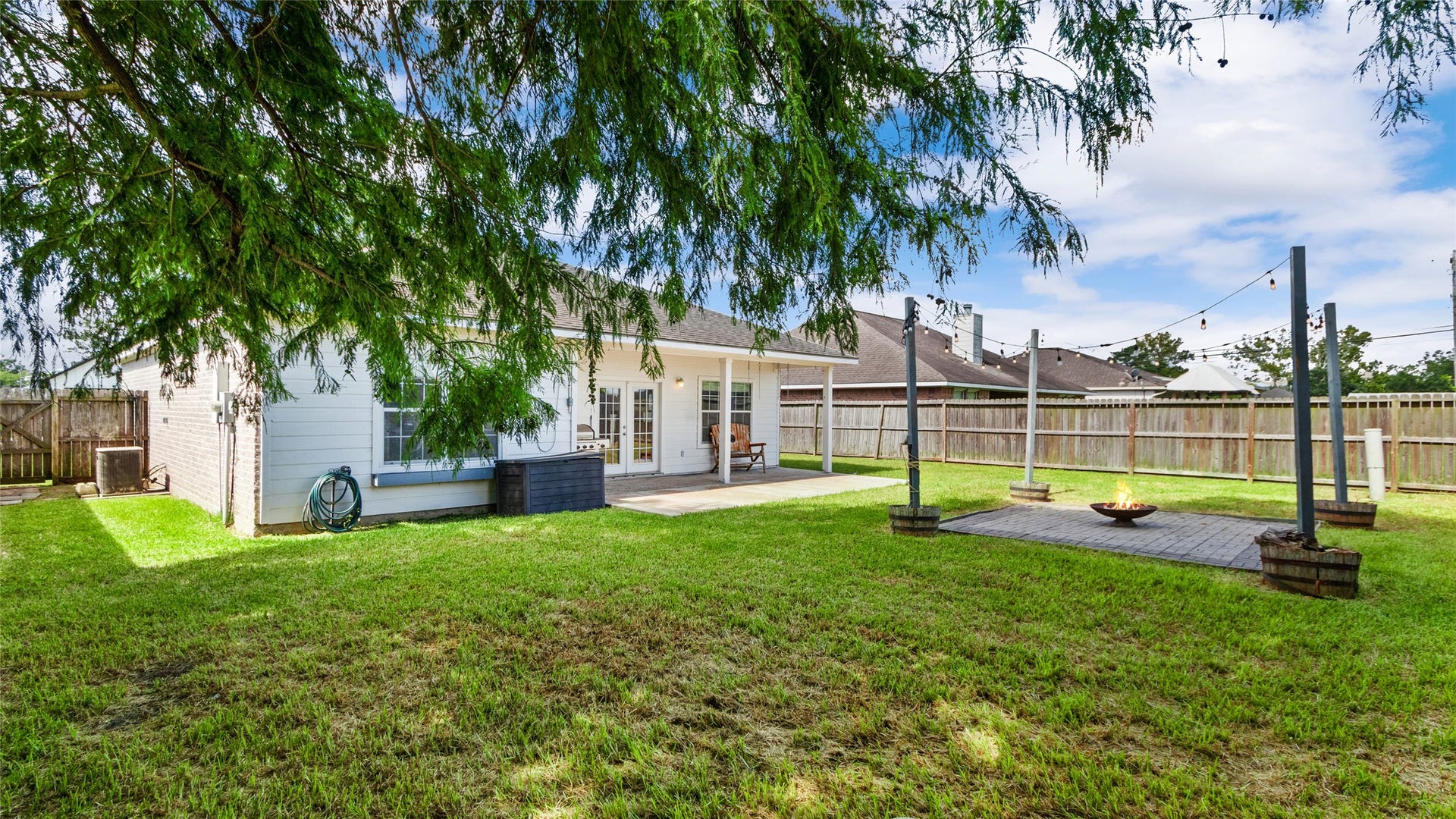 13318 Colton Lane, Santa Fe, TX 77510 Large fenced backyard