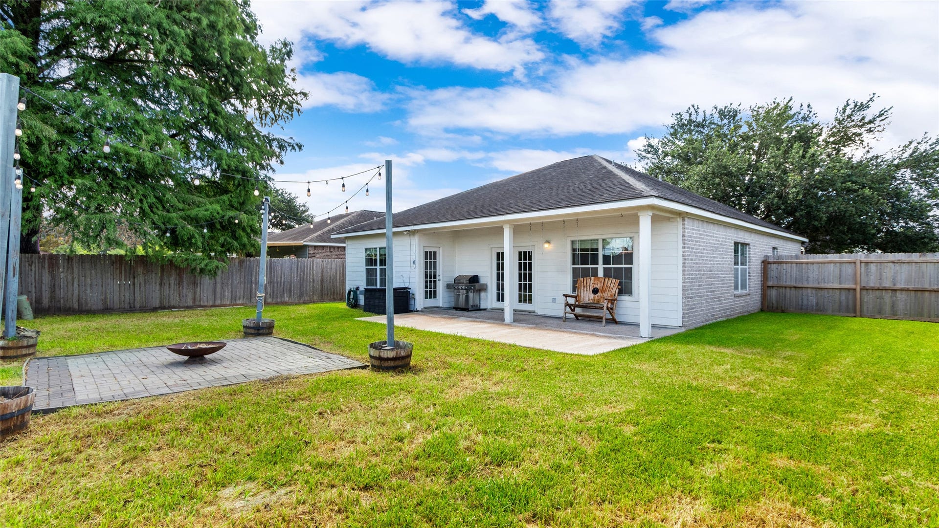 13318 Colton Lane, Santa Fe, TX 77510 Backyard view