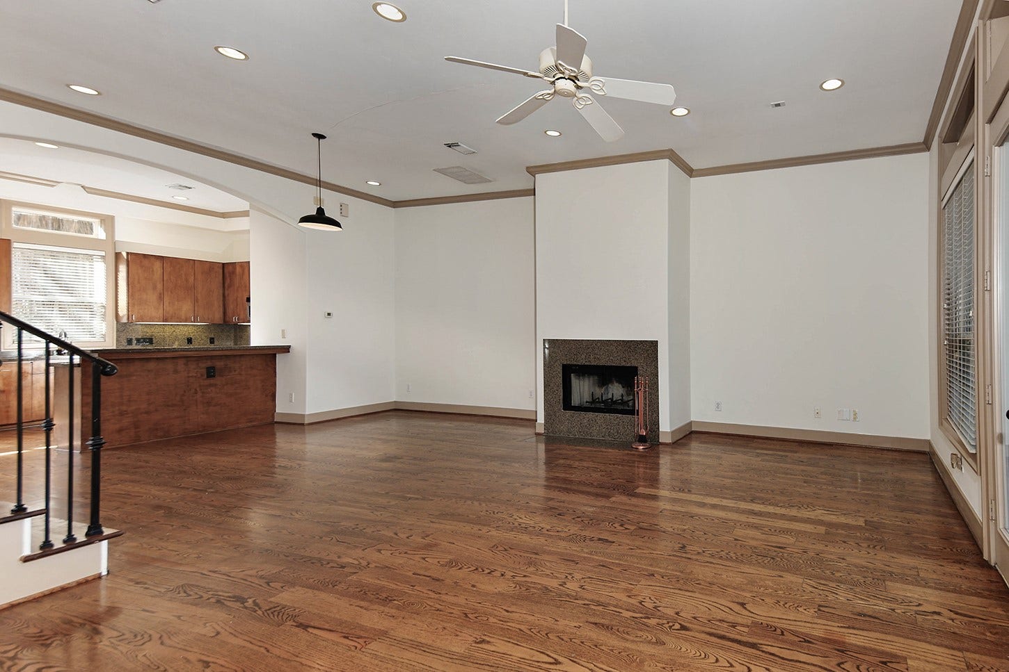 2nd Floor Family Room with Gas Fireplace
