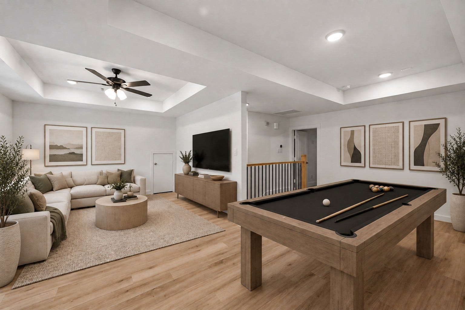 5109 Lido Lane, Houston, TX 77092 Virtually Staged Game Room to Illustrate Furniture Placement