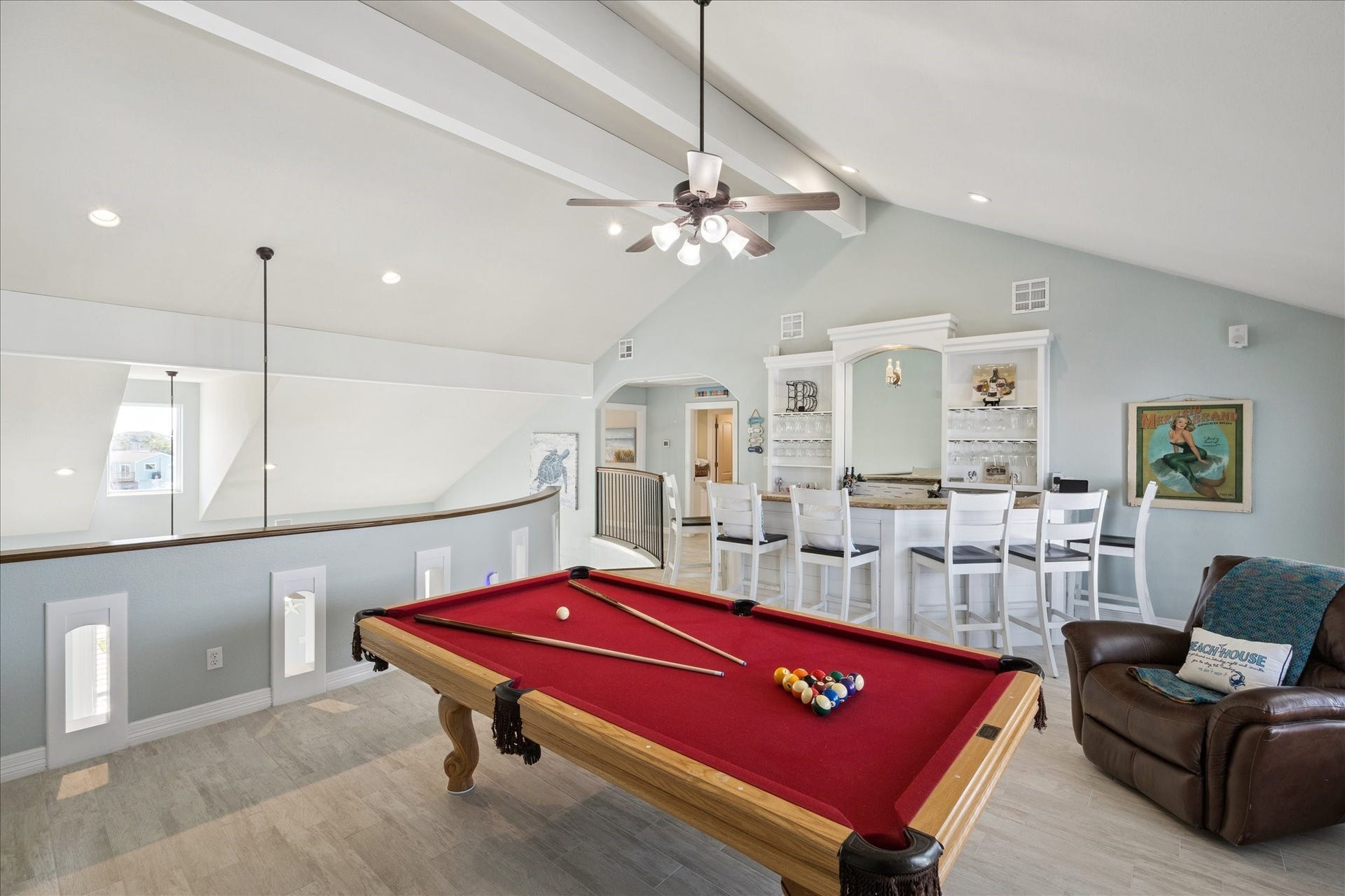 241 Tamana Drive, Tiki Island, TX 77554 entertainment room with pool table