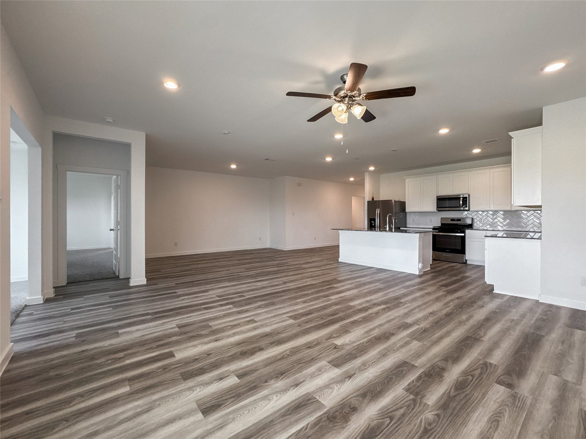 8706 Marlow Drive, Texas City, TX 77591 Kitchen and open Living Space