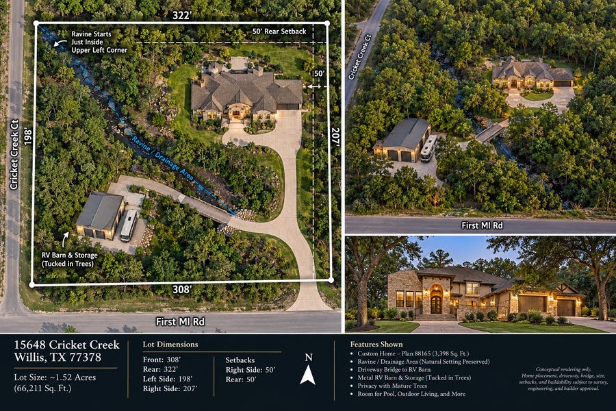Property photo for 15648 Cricket Creek Court, Willis, TX