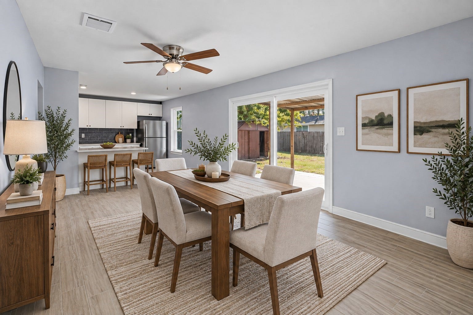 5507 Bertellis Lane, Houston, TX 77091 virtually staged dining room