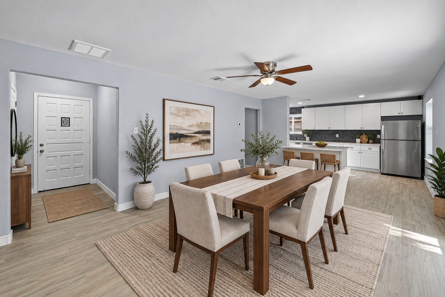 5507 Bertellis Lane, Houston, TX 77091 virtually staged dining room