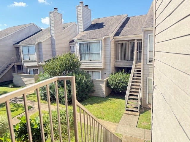 6701 Sands Point Drive, #26, Houston, TX 77074 View from top of stairs at front entrance.