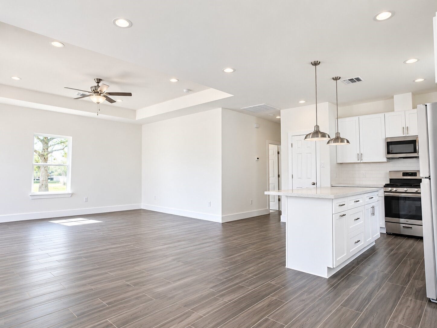 Kitchen and Living Room Area