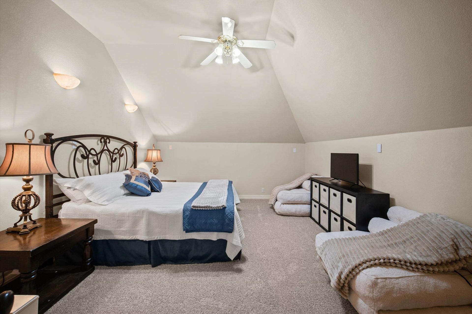 25815 Bridle Creek Drive S, Magnolia, TX 77355 Upstairs Media room it's being used as a 5th bedroom.