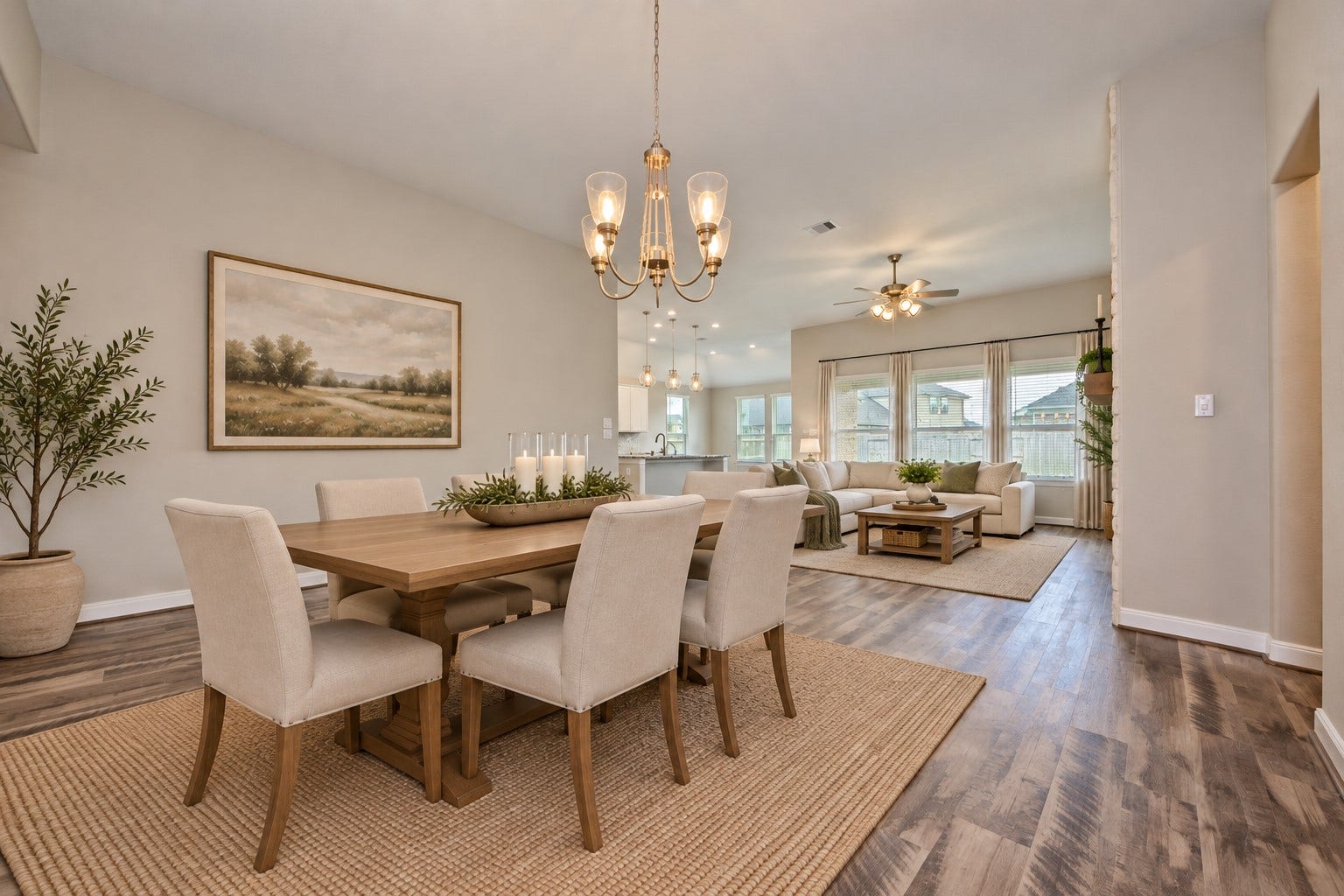 4314 Shaded Arbor Way, Sugar Land, TX 77479 Wonderful Open Causal Dining Area with stunning Upgraded Light Fixture! Casual Dining Area flows so gently into the Huge Open Family Room into the Gourmet Kitchen! Have you made that call yet??? Home ready for your memories!