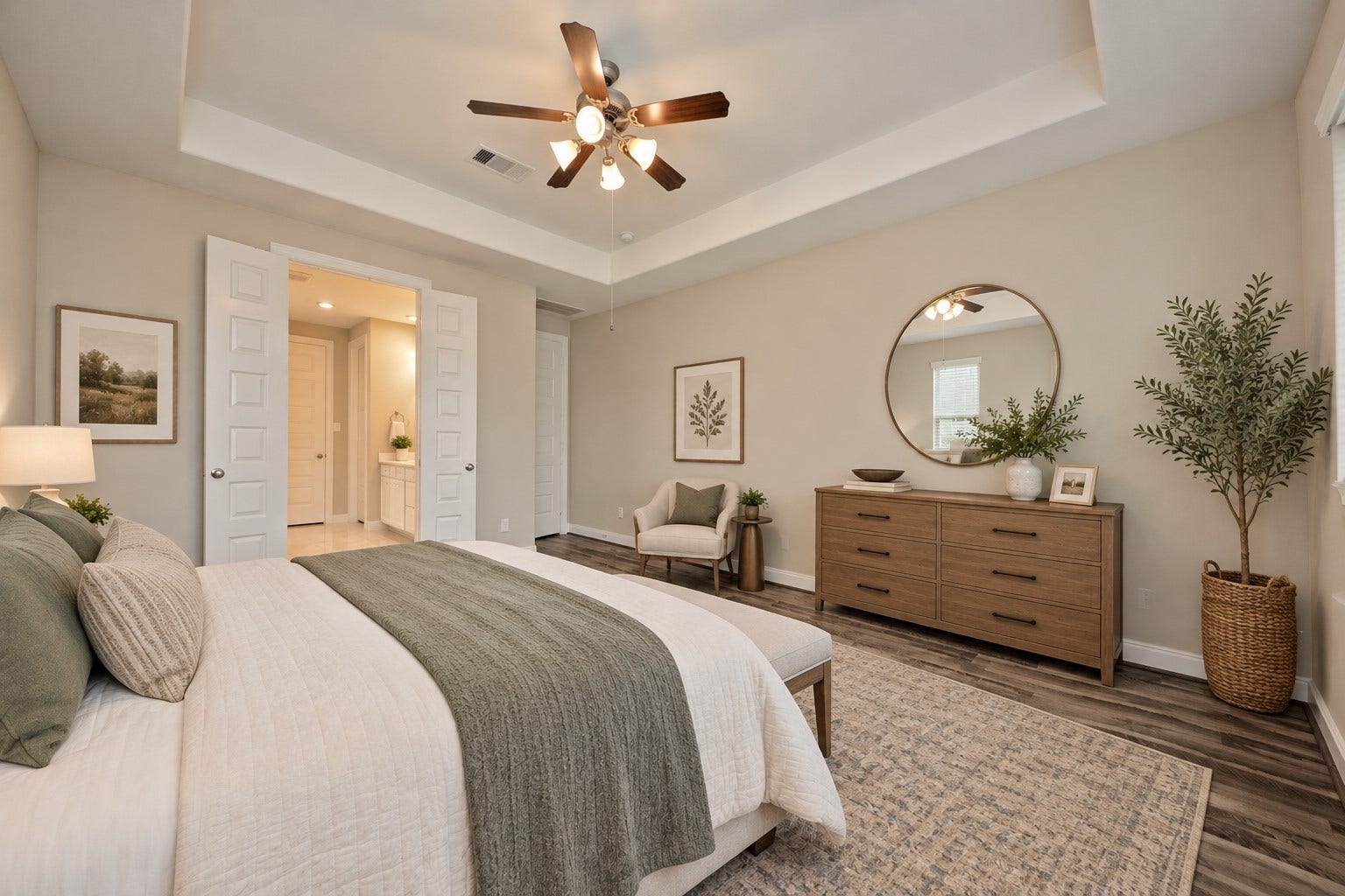 4314 Shaded Arbor Way, Sugar Land, TX 77479 Main Primary Bedroom has Tall French Doors that will lead you into your Luxurious Main Primary Suite Bathroom that was designed for Two!