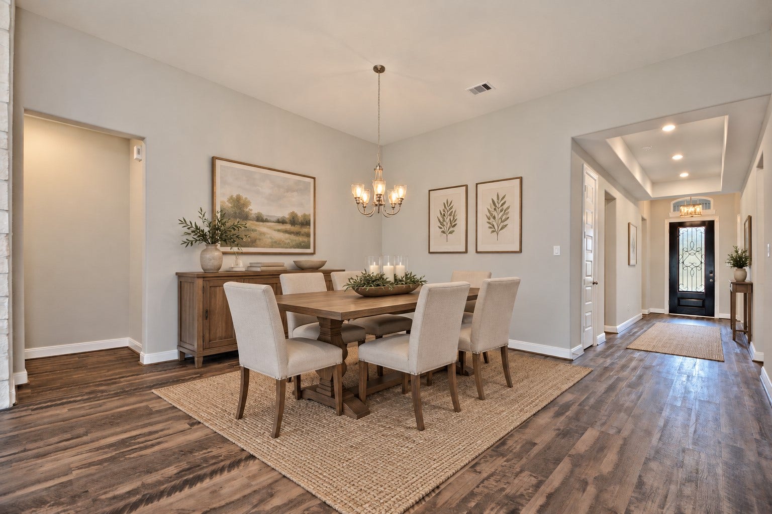 4314 Shaded Arbor Way, Sugar Land, TX 77479 Down the hallway to the left you will discover that Primary Suite and more! But Look at that front door view, stunning!