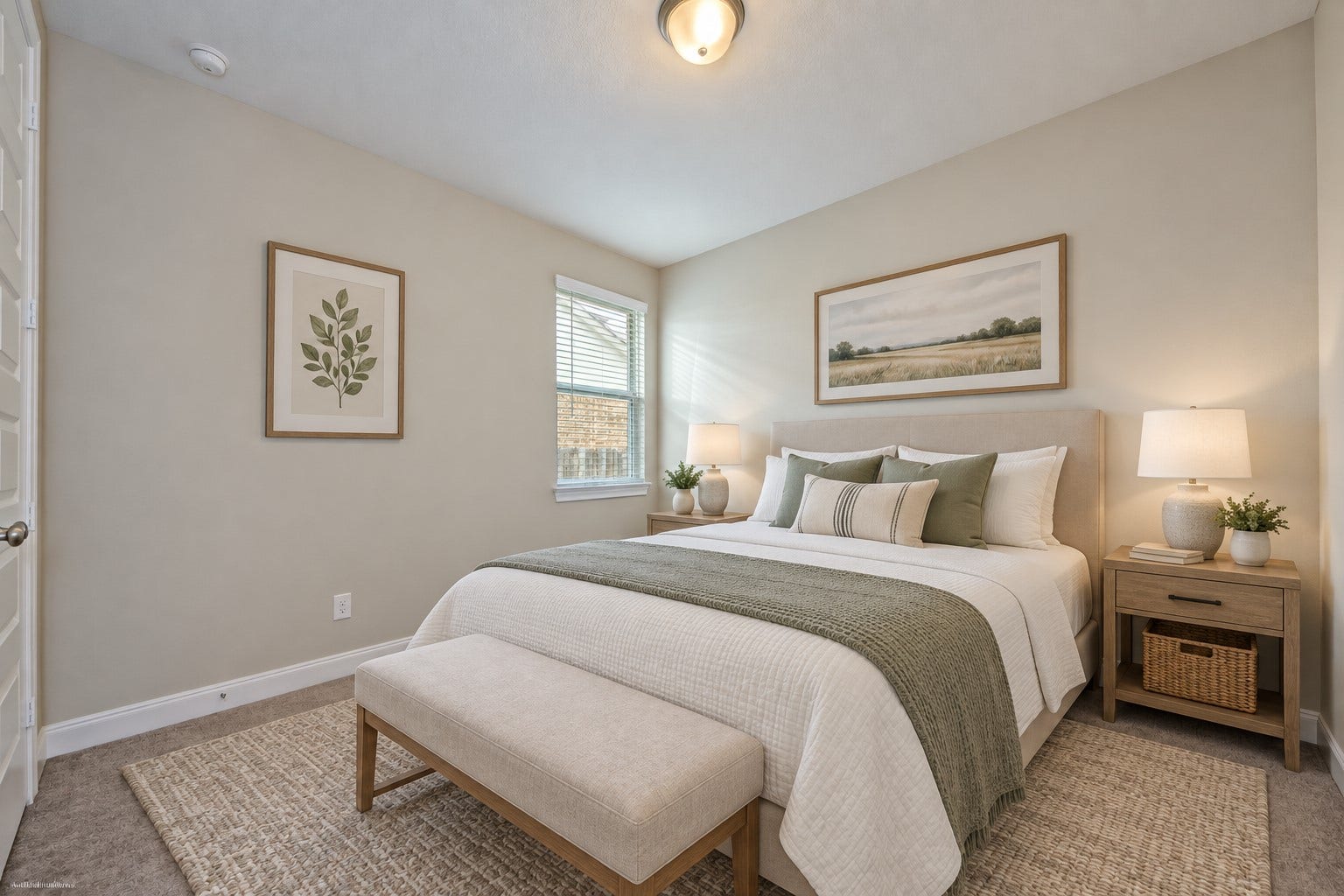4314 Shaded Arbor Way, Sugar Land, TX 77479 The Two Guest Bedrooms on the Right Hand side from the Main Family Room all have High Ceilings! Two Tone Interior Paint for that custom look!