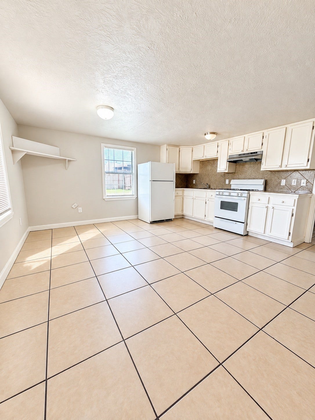 8121 Masterson Street, #1, Houston, TX 77029 Kitchen and living room.