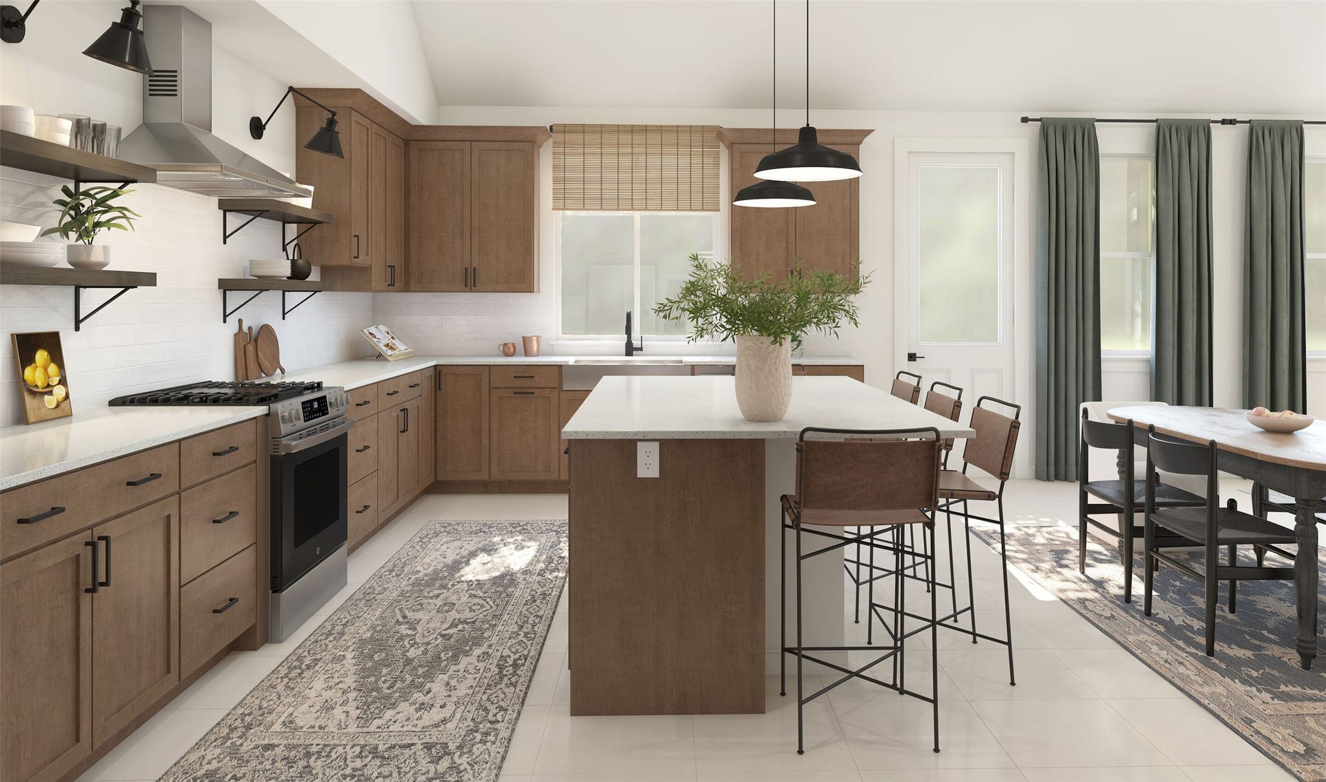 Stunning kitchen (*Artist rendering used for illustration purposes only. Colors/finishes may differ from the ones currently selected in the home.)