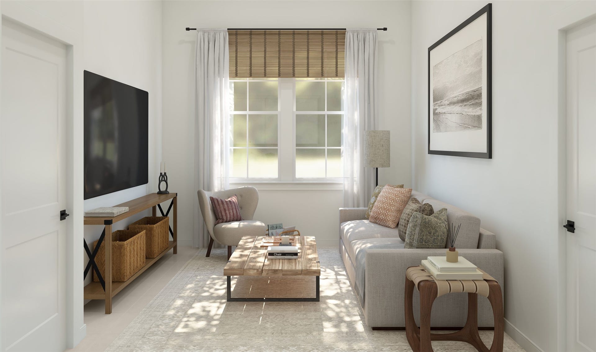 Extra Suite Plus living room (*Artist rendering used for illustration purposes only. Colors/finishes may differ from the ones currently selected in the home.)