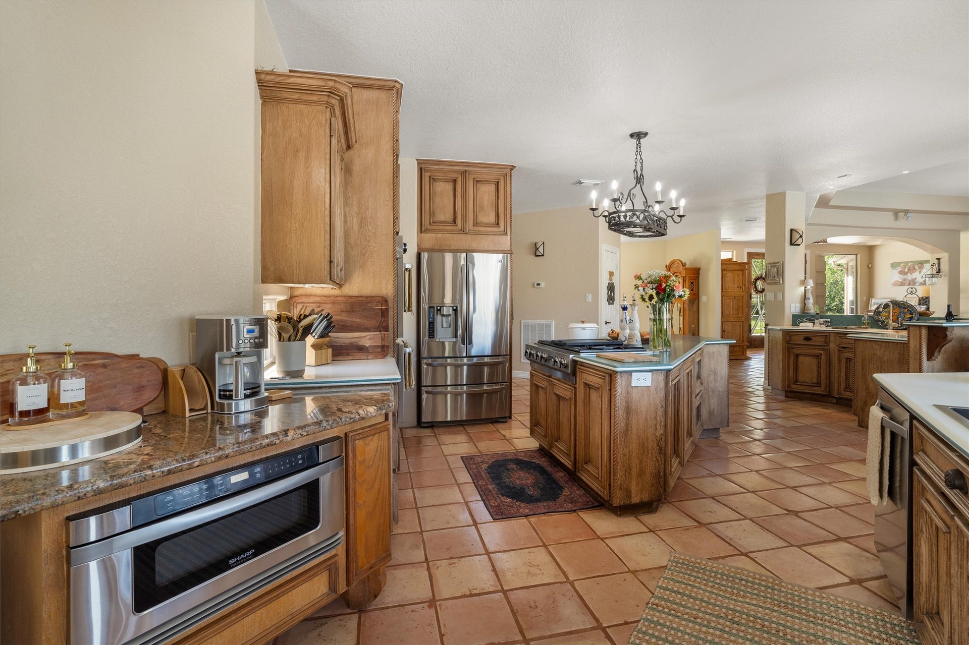2150 Hewitt Street, League City, TX 77573 Extra countertop space with sink overlooking your beautiful back yard/acreage!