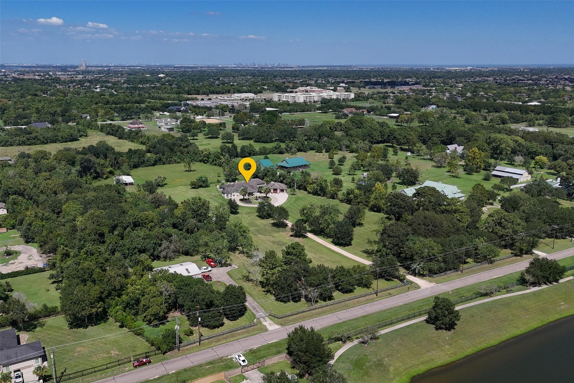 2150 Hewitt Street, League City, TX 77573 10 acres of prime real estate + 3000 sq ft shop with its own private entrance!