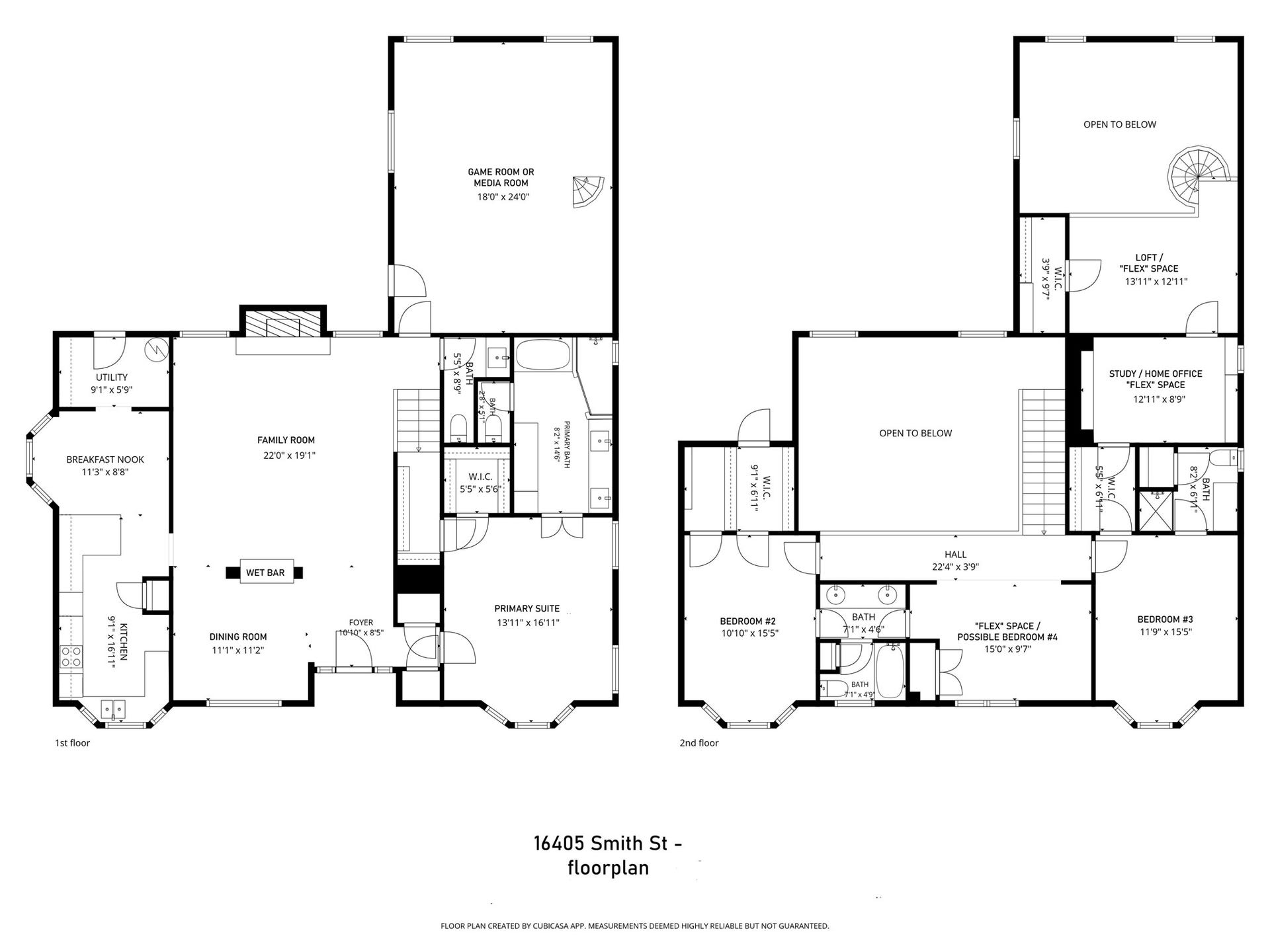16405 Smith Street, Jersey Village, TX 77040 16405 Smith St - floorplan