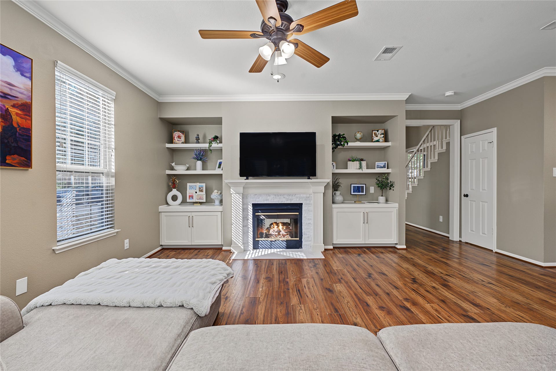 5 Otter Pond Place, The Woodlands, TX 77381 Take note of the custom built-in shelving and storage solutions, both functional and beautiful.