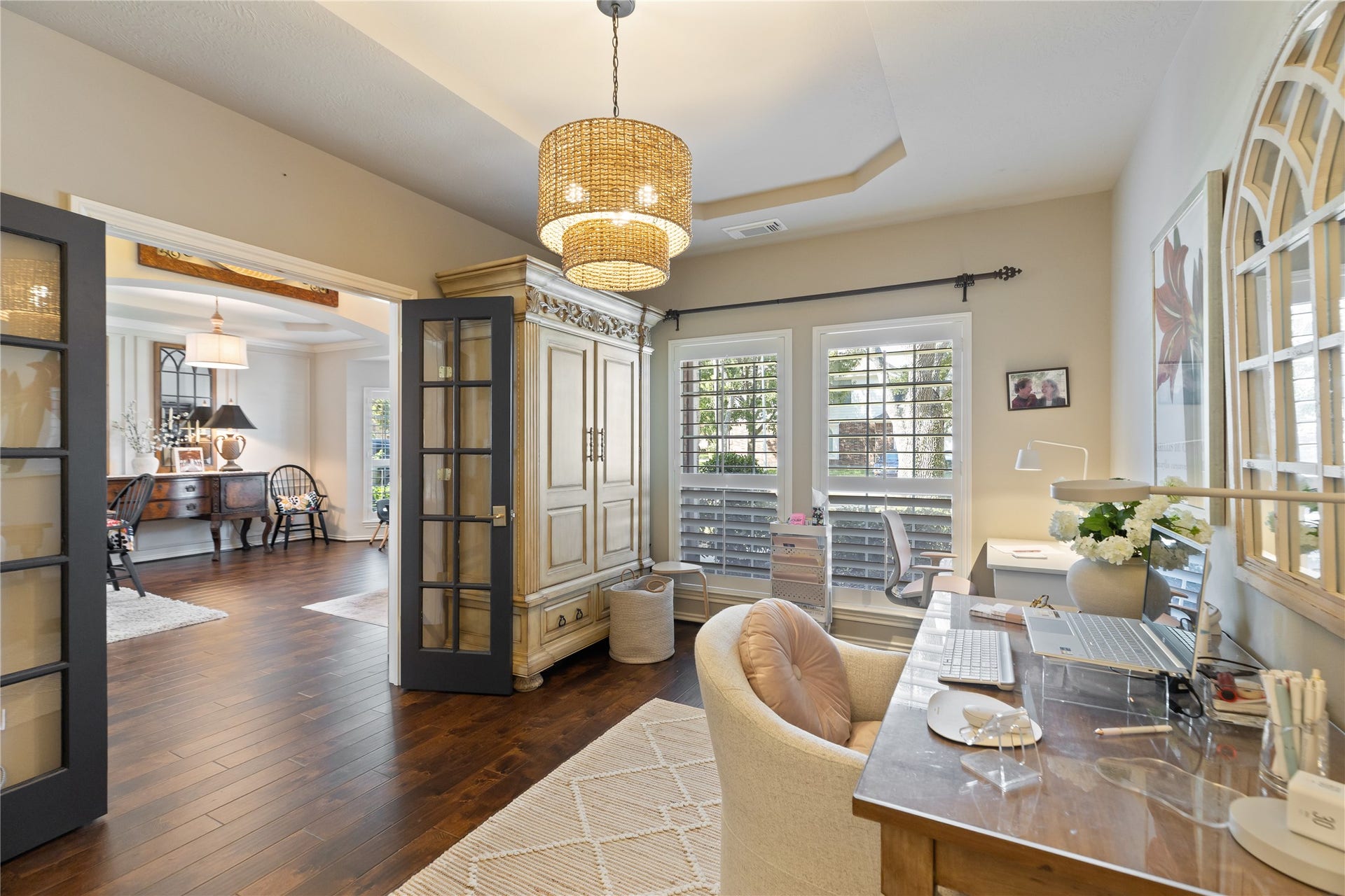 16511 E Canterra Circle, Houston, TX 77095 Office with plantation shutters