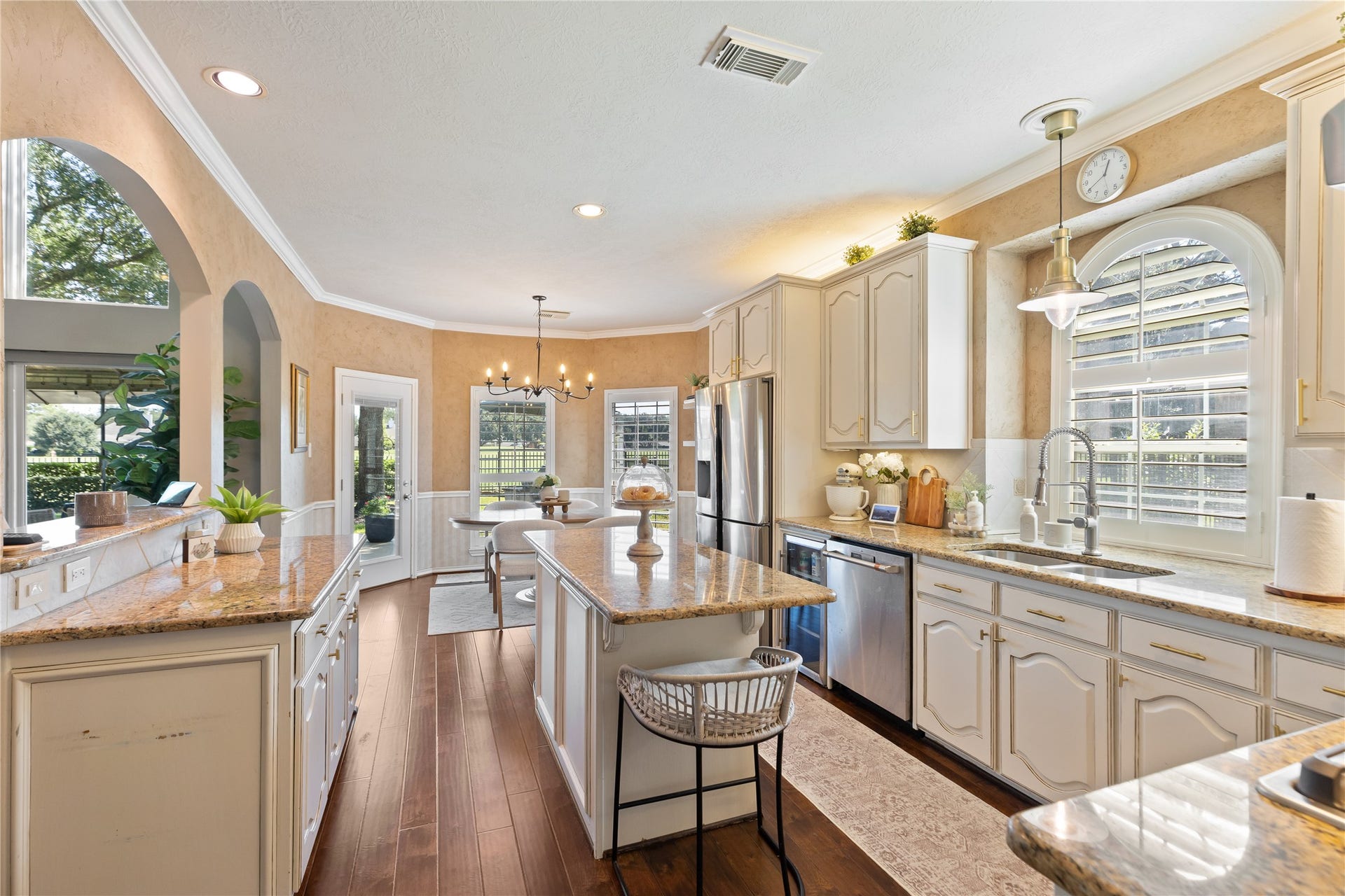 16511 E Canterra Circle, Houston, TX 77095 Kitchen view toward golf course