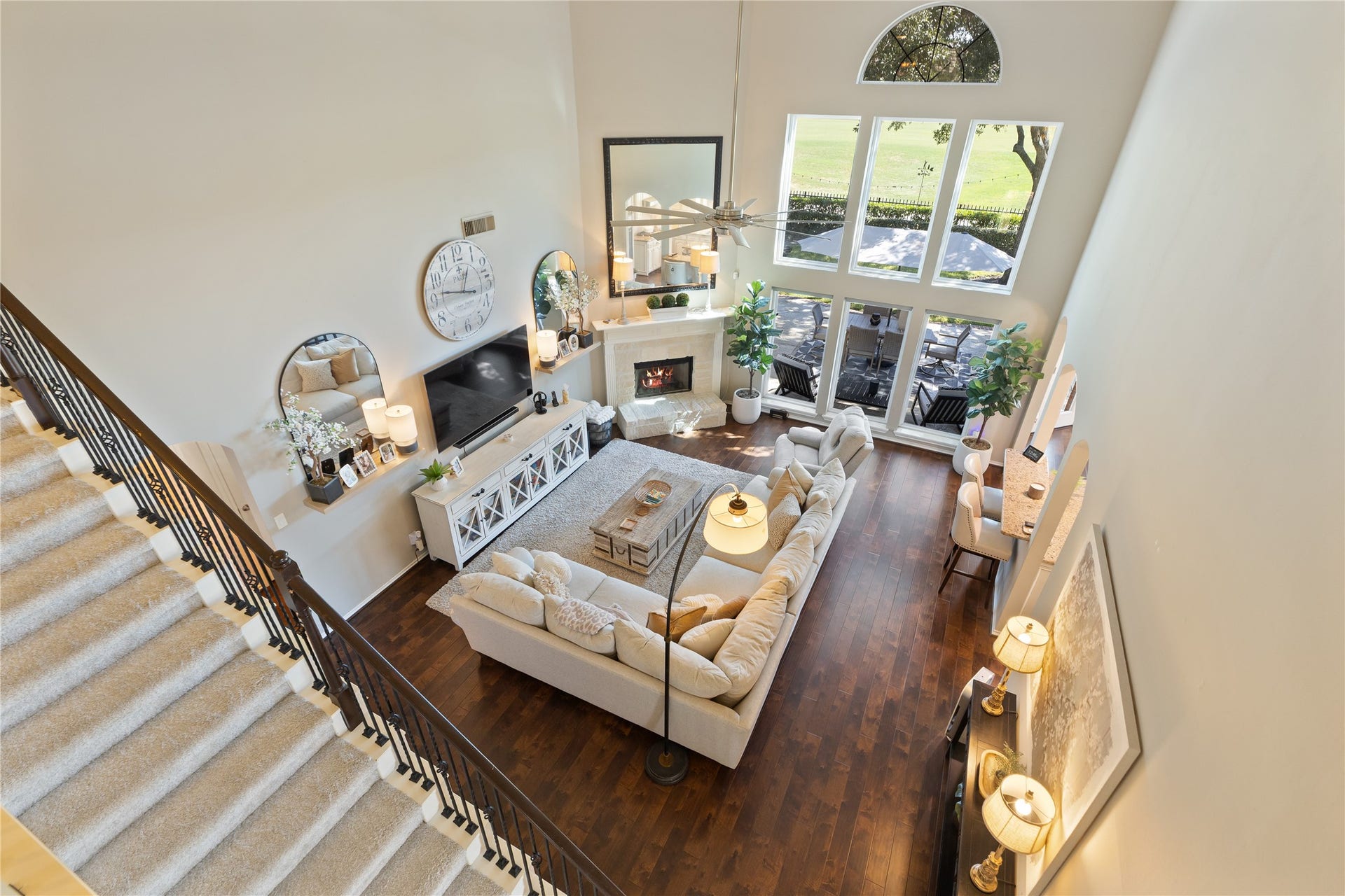 16511 E Canterra Circle, Houston, TX 77095 View of living room from upstairs
