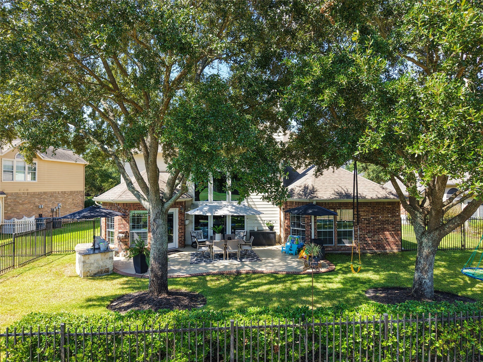 16511 E Canterra Circle, Houston, TX 77095 Drone view of home backyaard