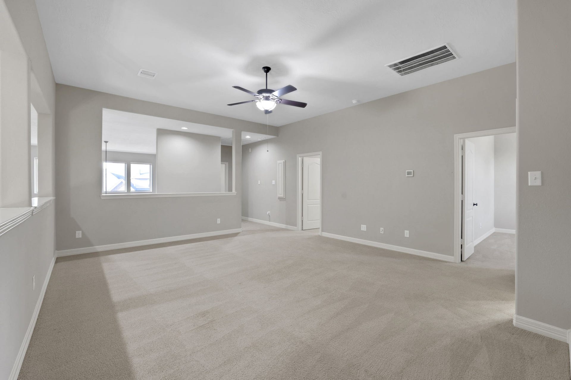 The game room upstairs could be used in multiple ways