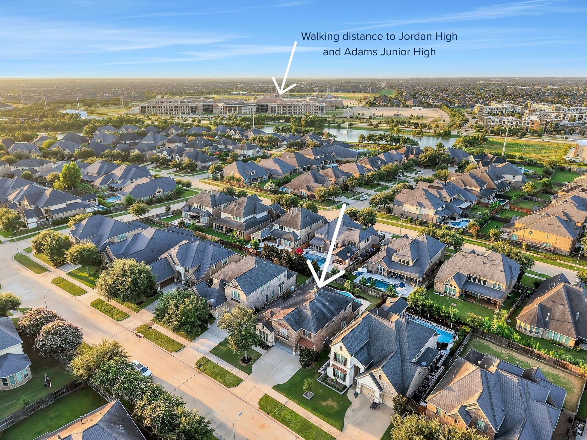 Zoned to highly rated Katy ISD schools and within walking distance of sought-after Jordan High and Adams Junior High for effortless daily convenience.