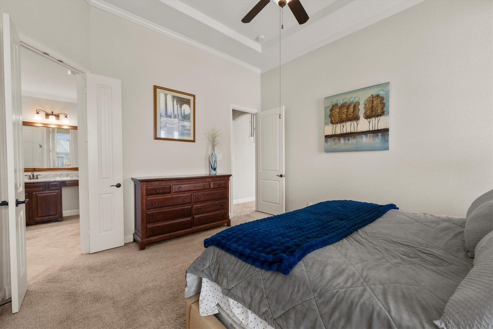 17903 Fernwood Bend Drive, Tomball, TX 77377 The Primary Bath is just through the double doors.
