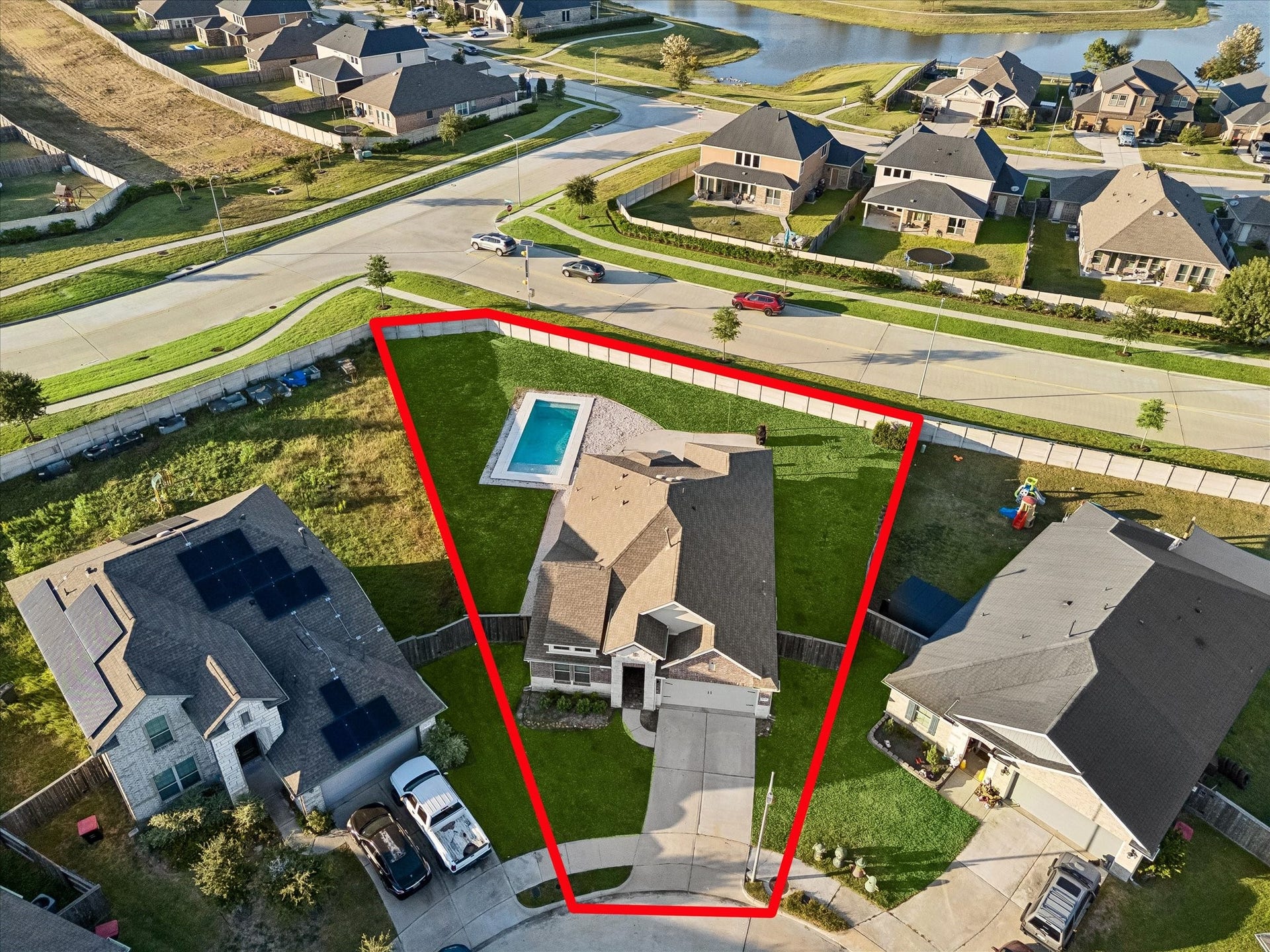 9035 Blue Star Lane, Baytown, TX 77521 rare oversized cul-de-sac lot