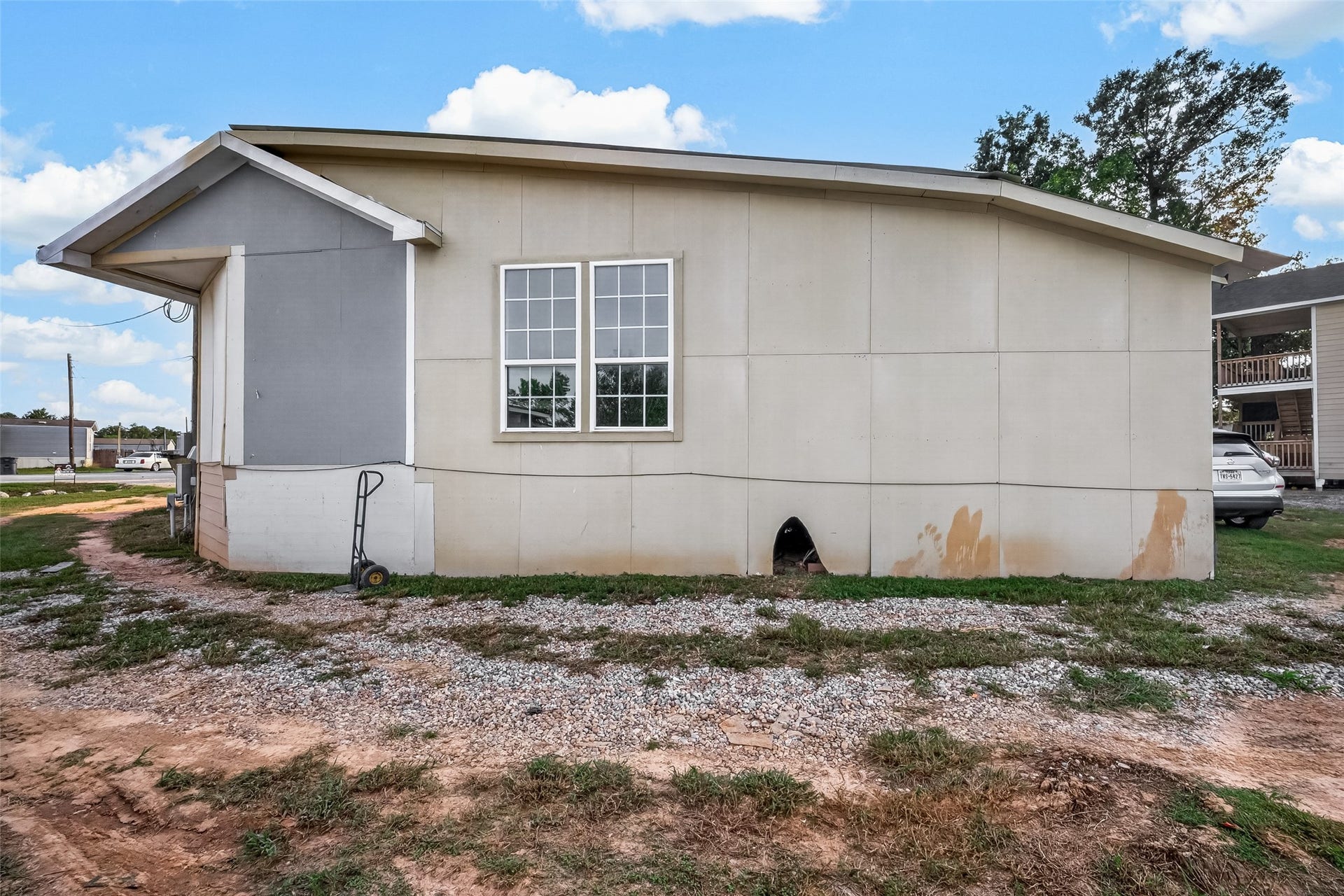 Side View  #1Front & #2Rear Mobile Homes Connected