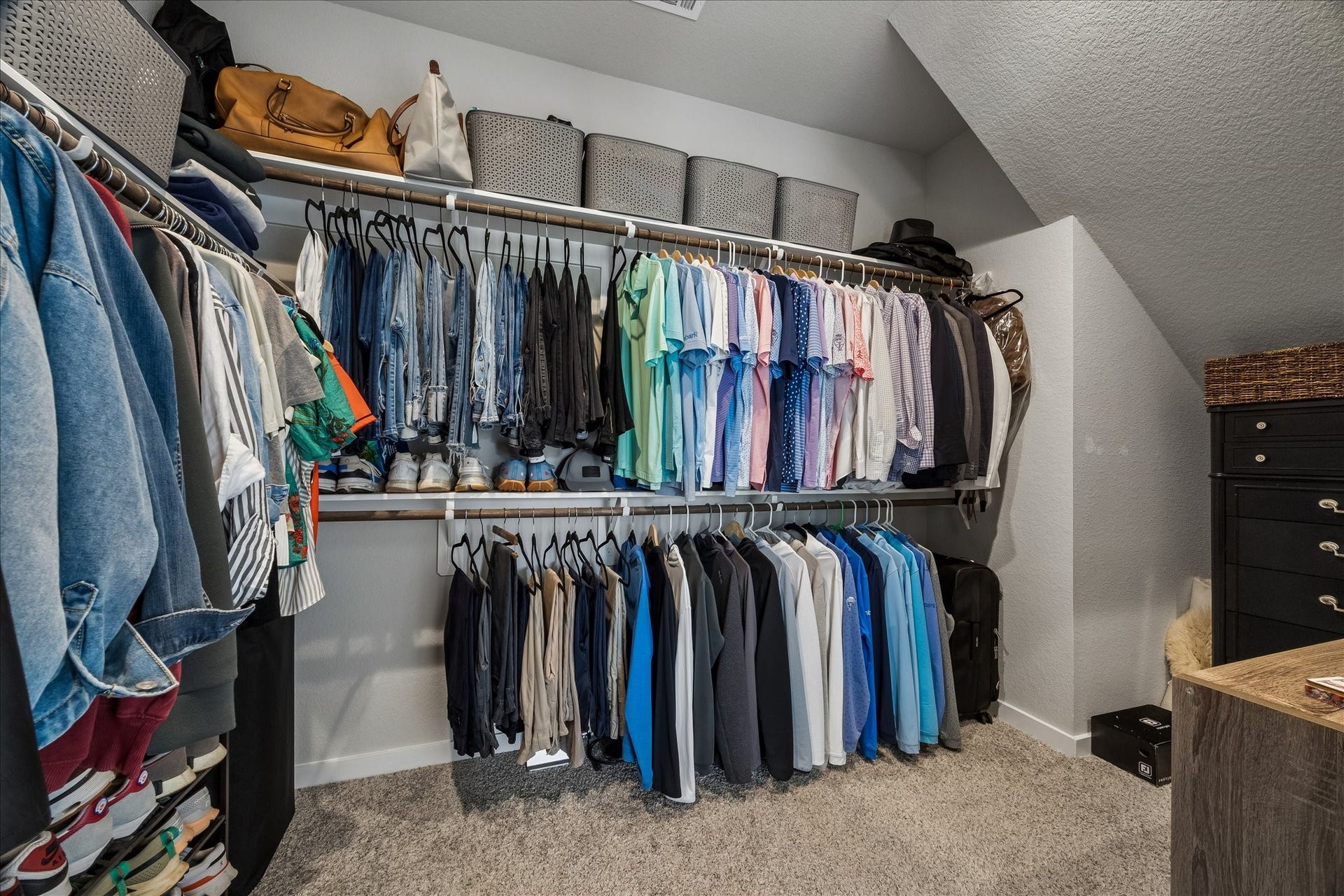 1520 Harvest Vine Court, Friendswood, TX 77546 Primary suite closet is spacious with plenty of room and storage.