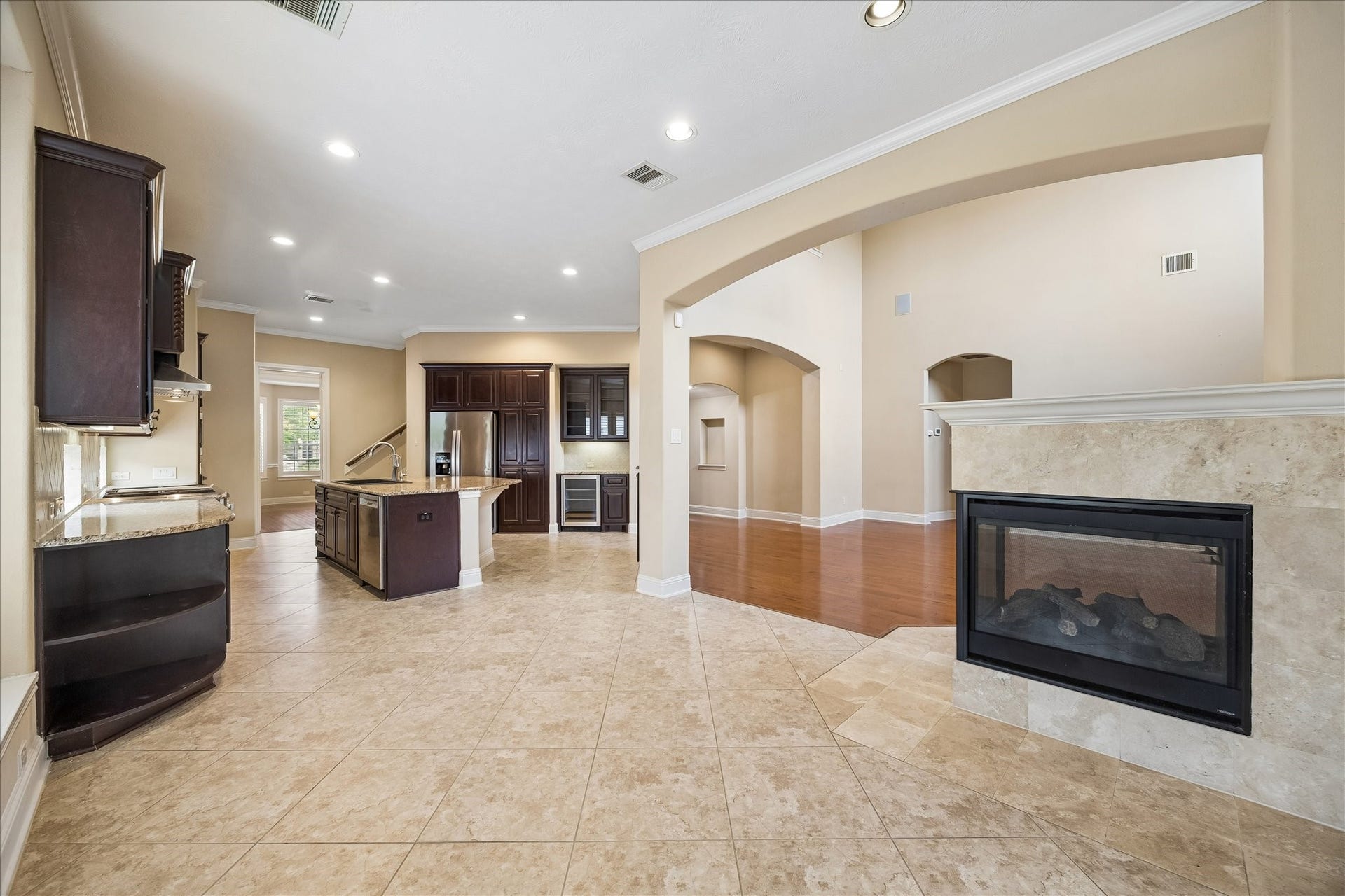 4506 Beacon View Court, Sugar Land, TX 77479 This is a perfect illustration of the how the downstairs spaces flow together so beautifully. What an ideal entertainment space!
