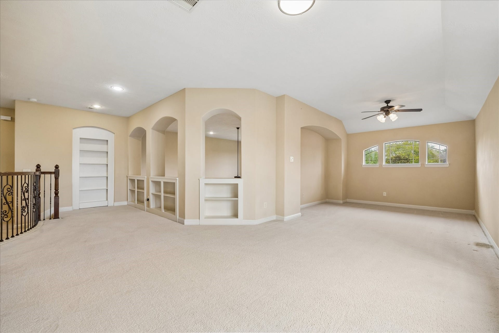 4506 Beacon View Court, Sugar Land, TX 77479 This game room is huge and large enough for a pool table, shuffle board and card table.