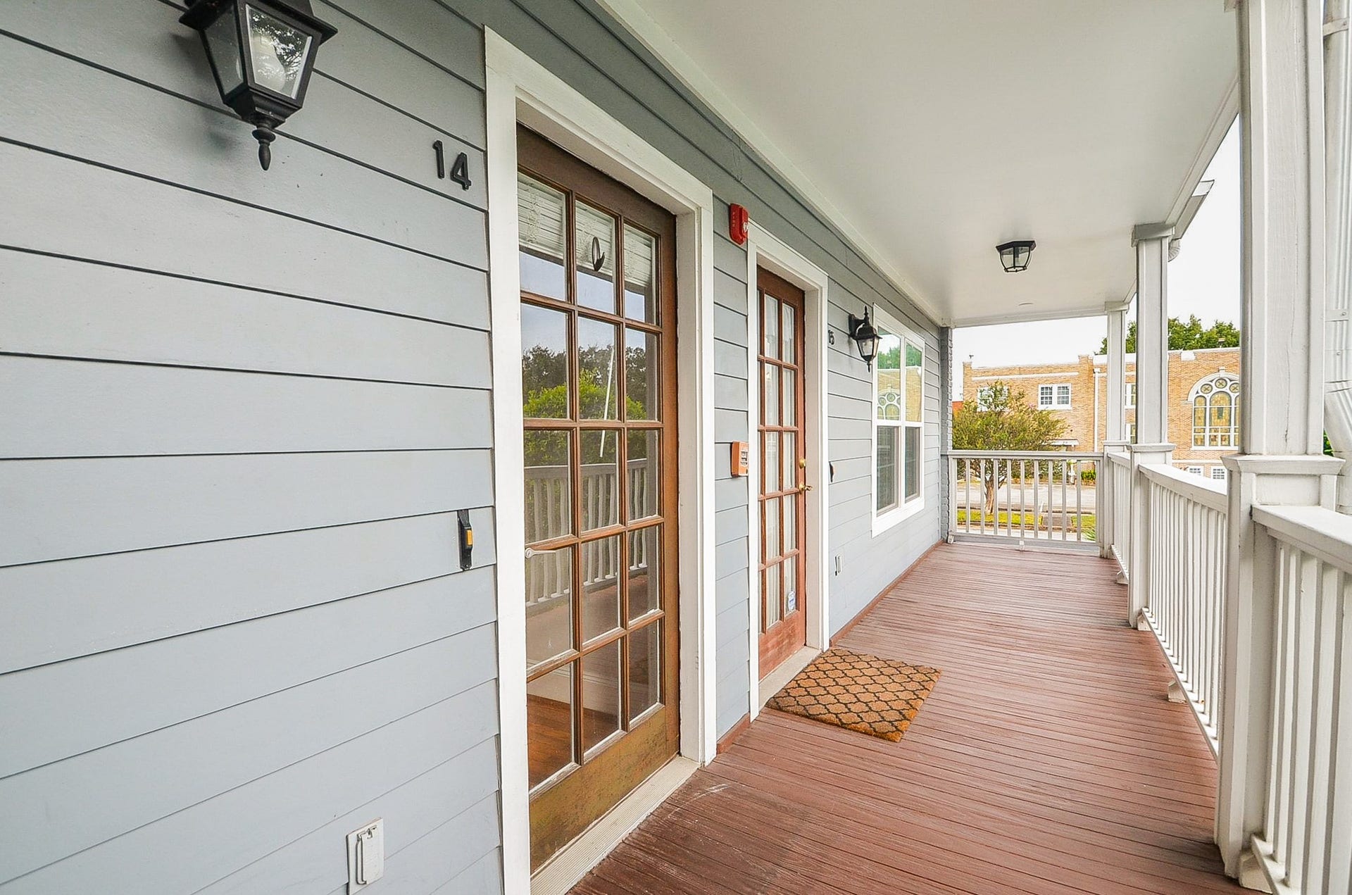 Unit 14 is a 2 bedroom, 2.5 bath home full of charm.