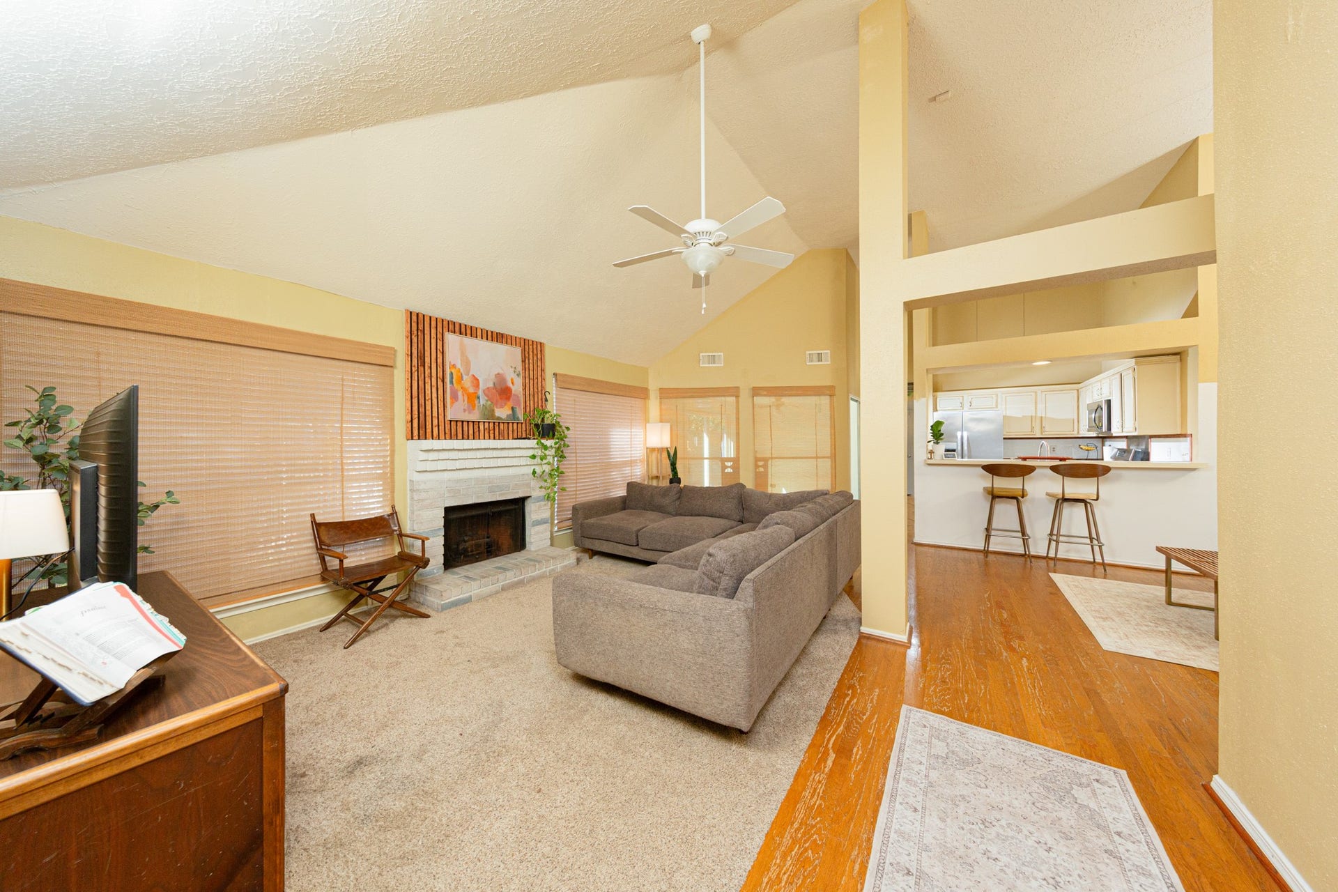 2107 Foundary Drive, Katy, TX 77493 Another view of the entryway reveals an easy transition into the home's open living spaces, creating a comfortable and inviting first impression.
