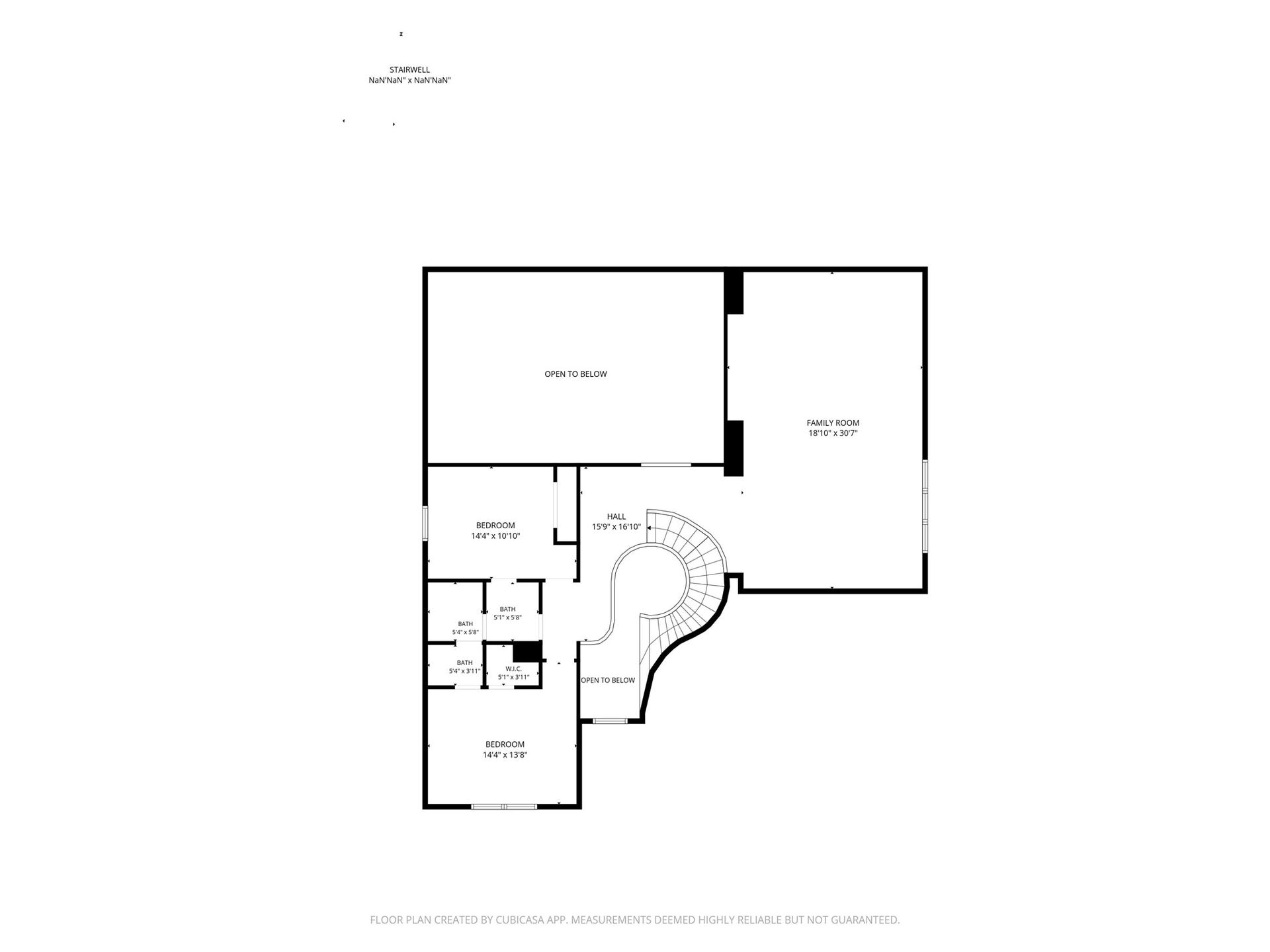 1423 Hackberry Heights Drive, Richmond, TX 77406 Explore this spacious floor plan featuring a large family room, two bedrooms, and multiple bathrooms, with elegant curved stairwell access and open areas perfect for entertaining.